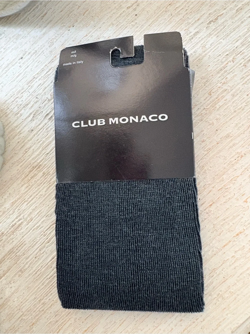 NWT Club Monaco Dark Gray Cashmere Tights Size M/L